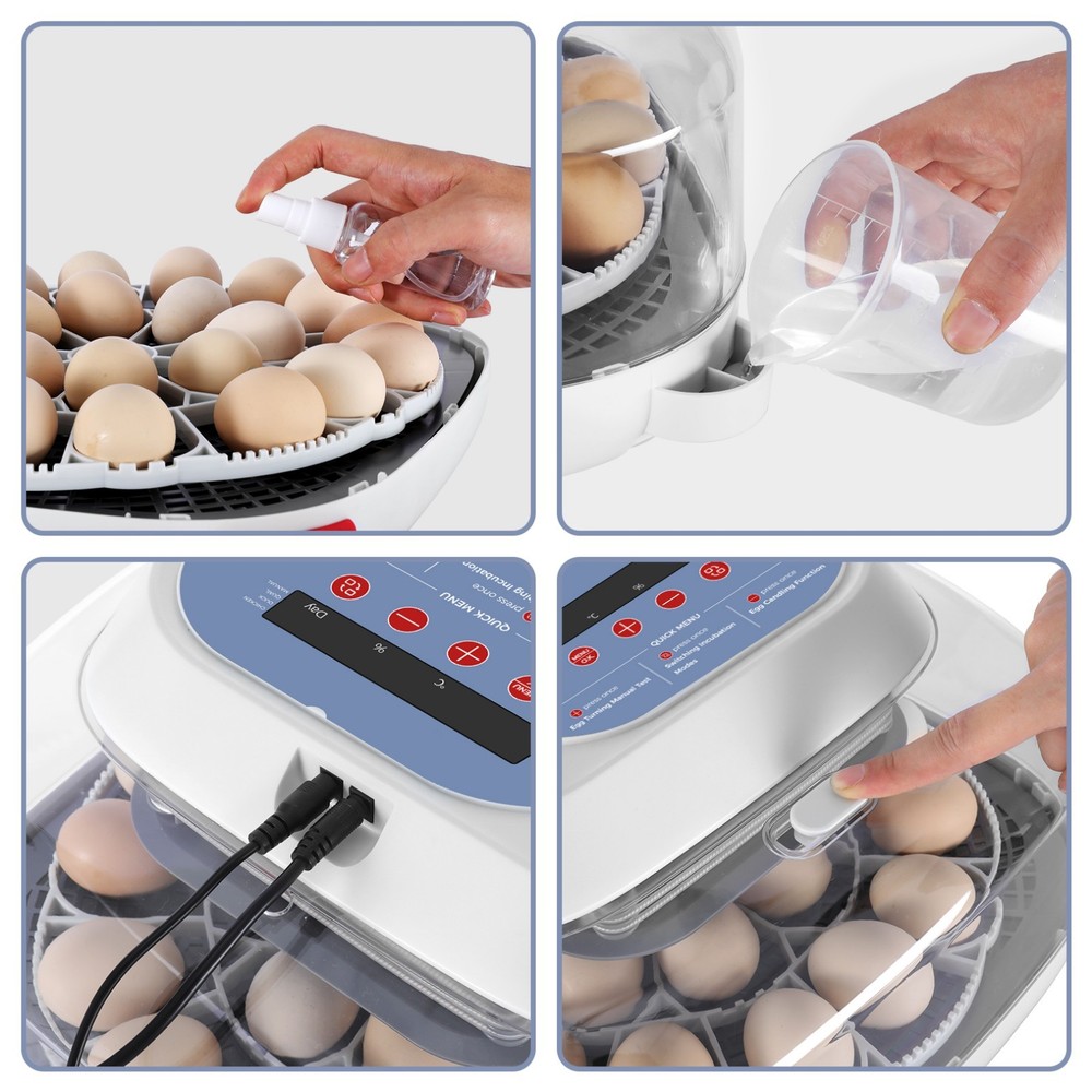 Incubators for Hatching Eggs, 24/48/56/70 Eggs with Automatic Egg Turning
