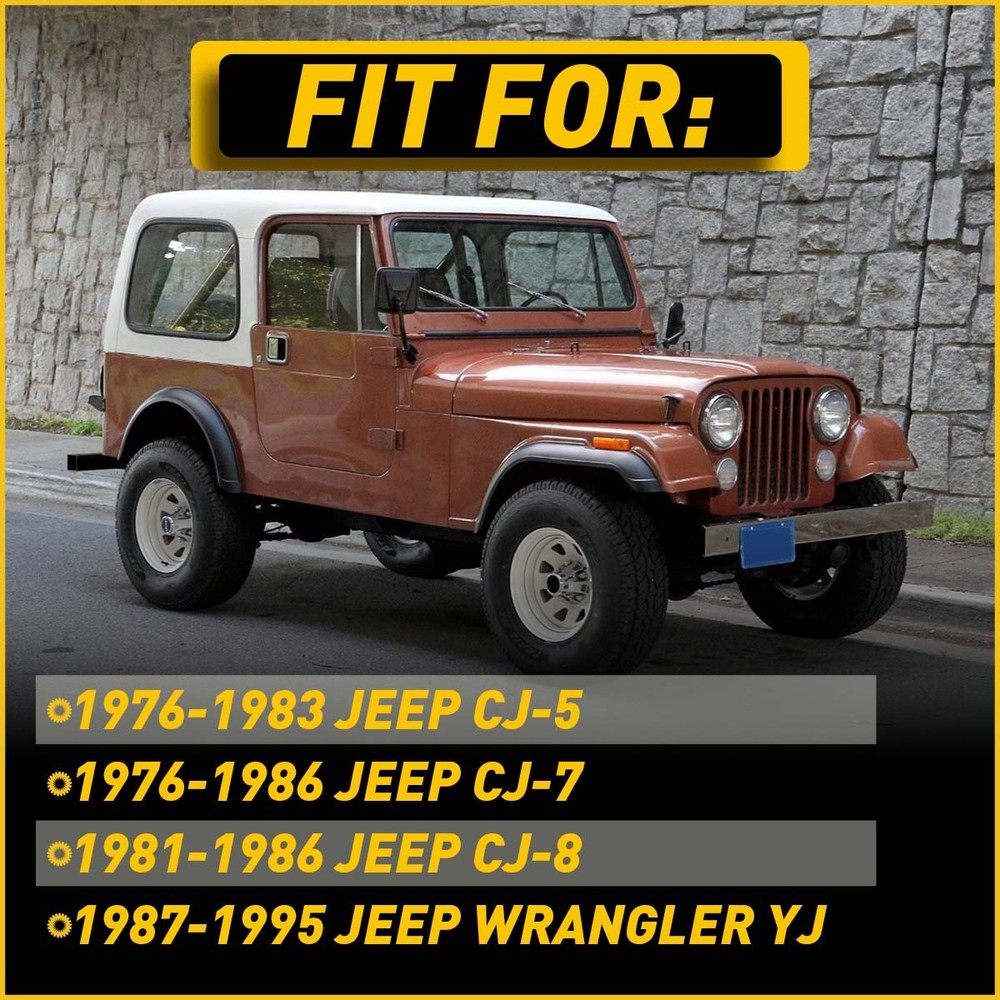NEW Interior Black Door Pull Strap Inside Handle Set Pair FOR 87-95 YJ WRANGLER
