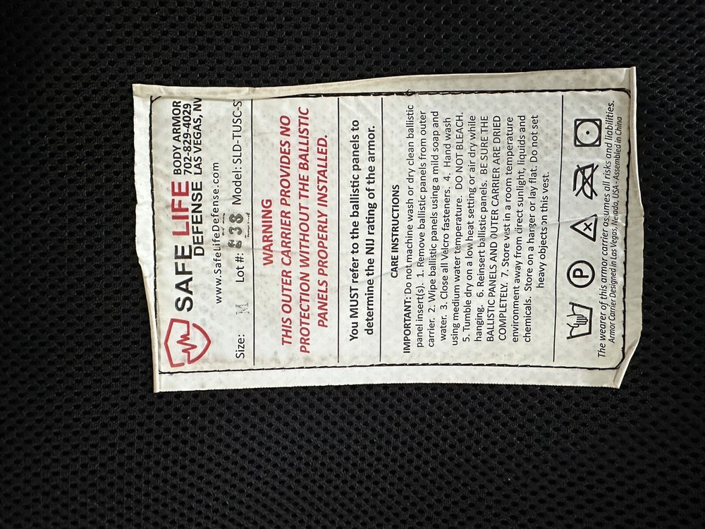 Tactical Uniform Style Enhanced Multi-Threat Vest Level 1113+