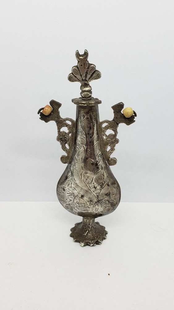 18th Hand Made Sterling Silver Perfume Bottle