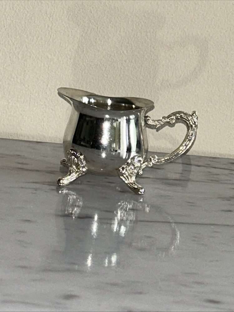 Vintage Silver Plated Mini Creamer Small Serving Pitcher