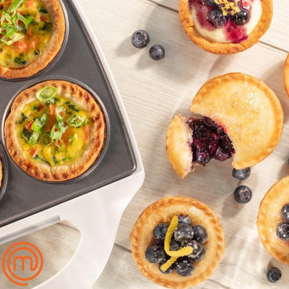 Non-Stick Mini Pie Maker 6 Quiches 350W Fall Baking Dough Circle Tool
