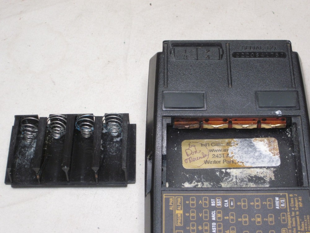 untested vintage HEWLETT PACKARD 41CV Calculator HP w/ soft case