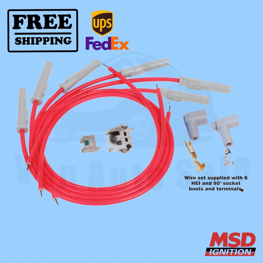 Spark Plug Wire Set MSD for Dodge B250 81-1993