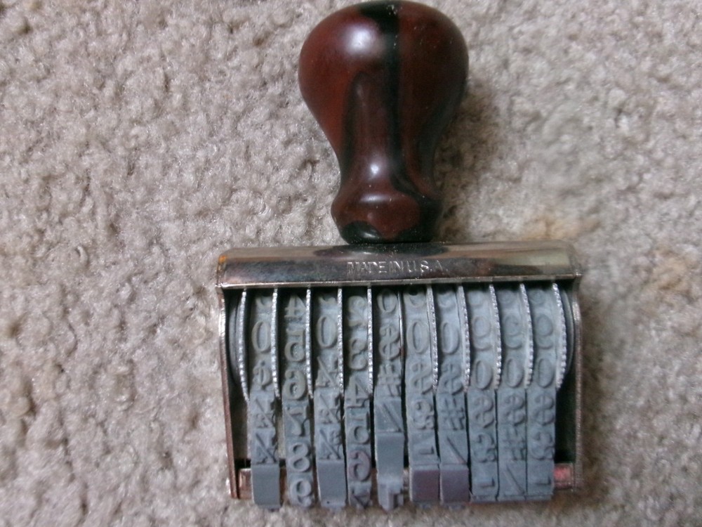 Vintageb Crown No.2 Ten Band Numberer