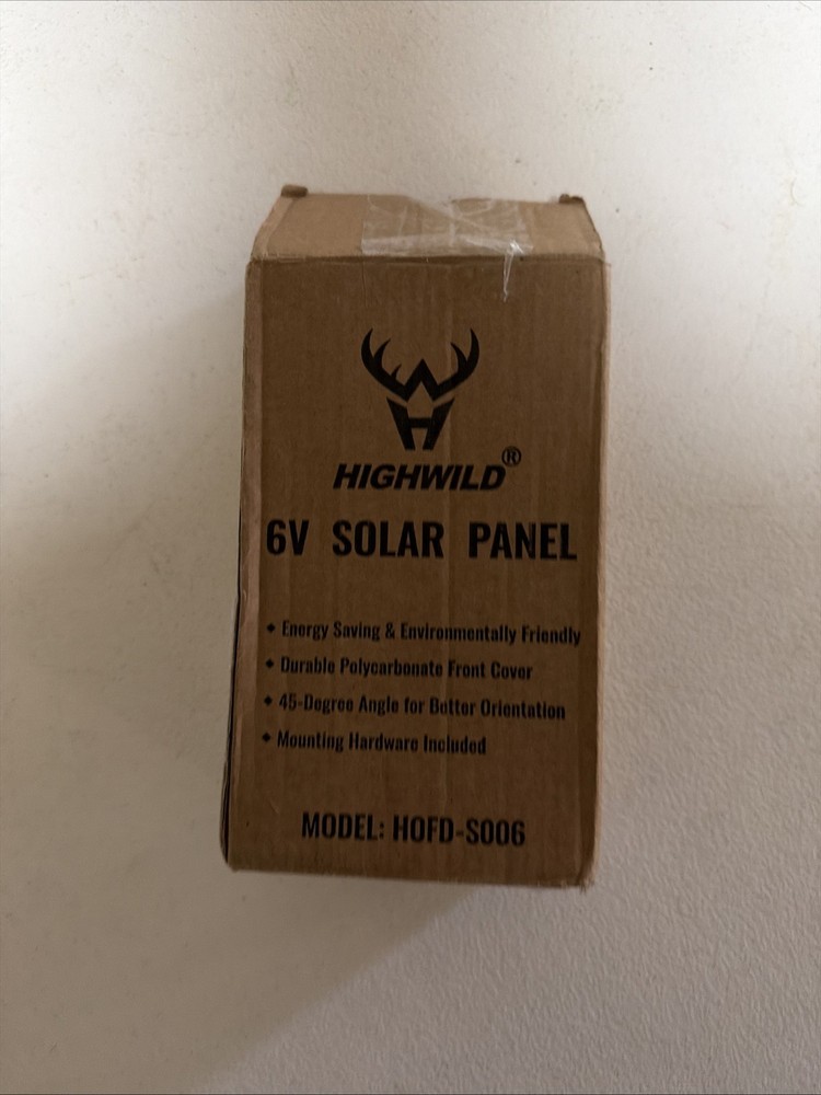 Highwild 6-Volt Solar Panel Charger for 6V Feeder Battery
