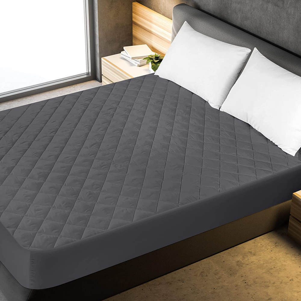 Quilted Mattress Pad Matress Protector Microfiber Bed Cover Fitted Deep Pocket