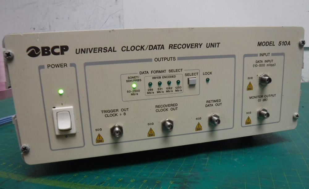 BCP 510A Universal Clock / Data Recovery Unit