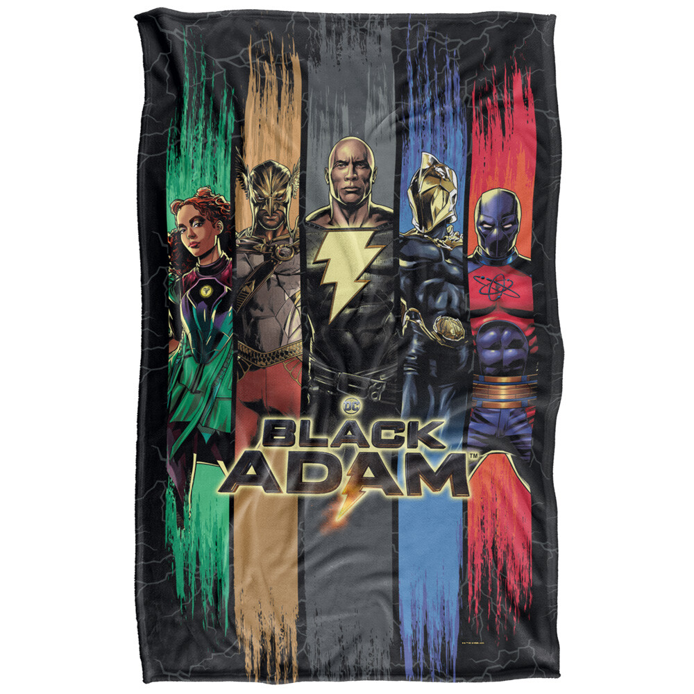 Black Adam Players Silky Touch Super Soft Throw Blanket