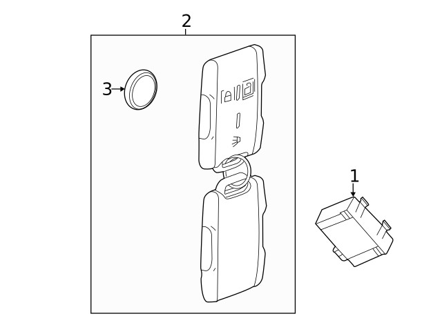 Genuine GM Remote Control Door Lock Transmitter 13577765