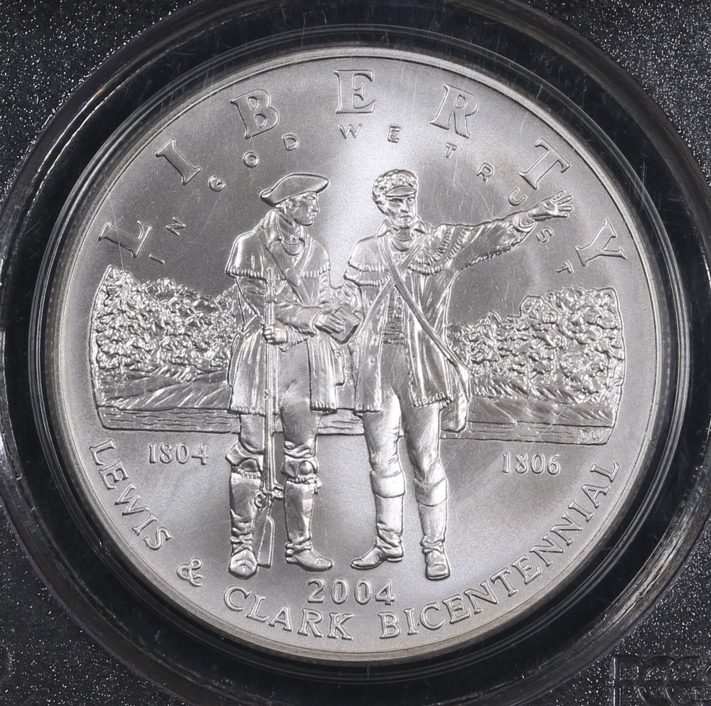 2004 P PCGS MS69 Lewis & Clark Silver Commemorative Dollar