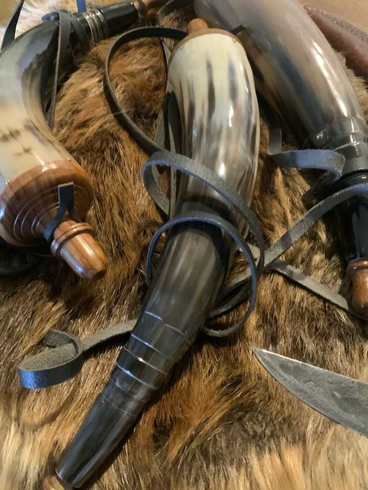 Powder Horn, Black Powder, Muzzle Loader Accessory, Mountain Man, Re-enactment