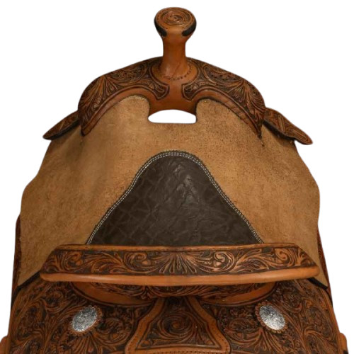 Western Wade Tree A Fork Work Leather Ranch Roping Horse Saddle Tack Equestrian