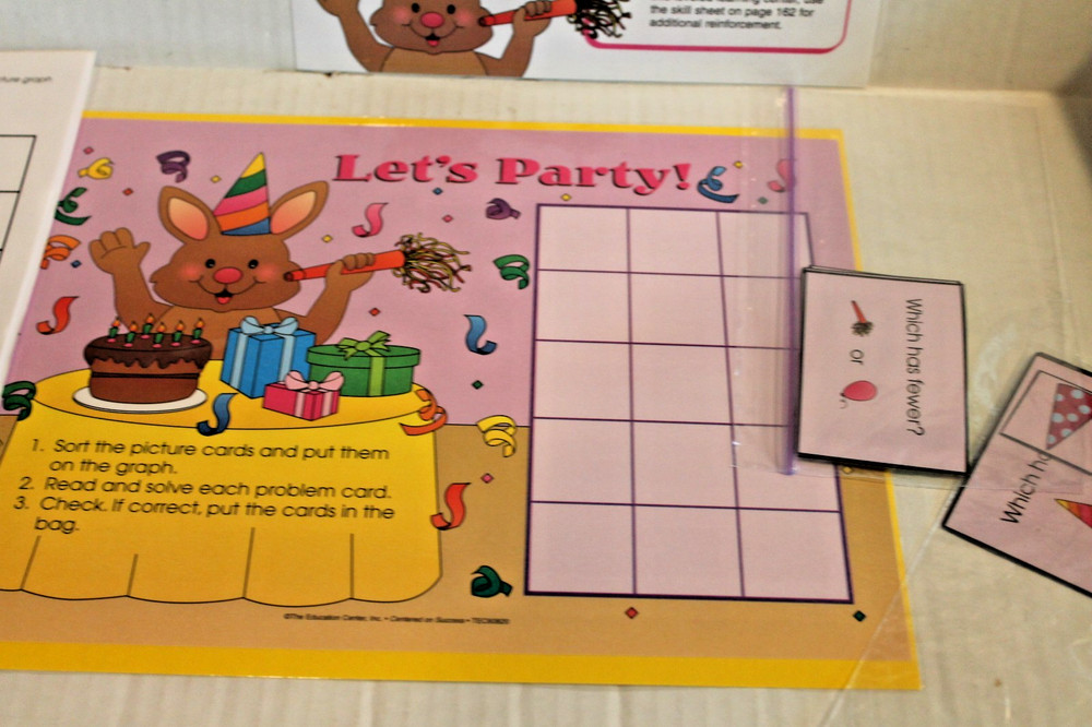 "Let's Party" Picture Graphs Math Graphing Educational Learning Activity Grade 1