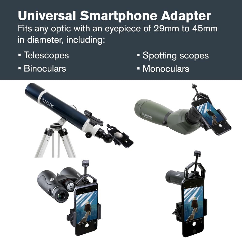 Metal Smartphone Adapter for Telescopes & Microscopes - Effortless Image Capture