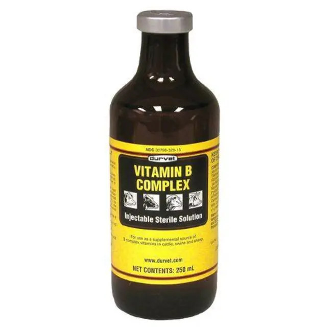 Durvet Vitamin B Complex Injectable Sterile Solution 250 Ml