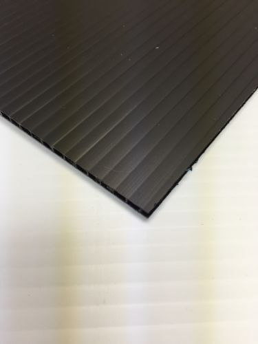 Coroplast 6mm 18" x 24" (2 Pack) Black Corrugated Plastic Sheets Vertical