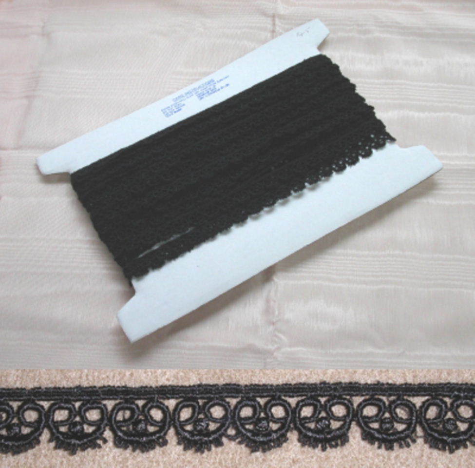 Guipure Black  Trim - 12 metres