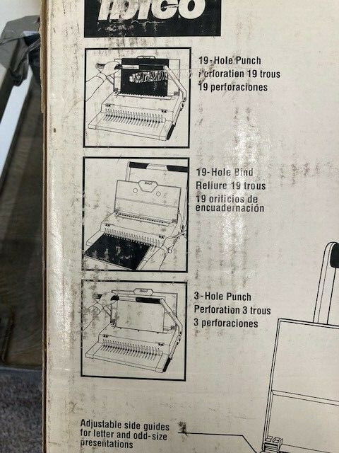 IBICO: IBIMASTER300 #27112 MULTIFUNCTION PAPER PUNCH & BIND SYSTEM - USED (SS2)