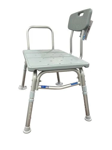 Bathroom Perfect Transfer Bench with Back, Blue Jay Cs/2