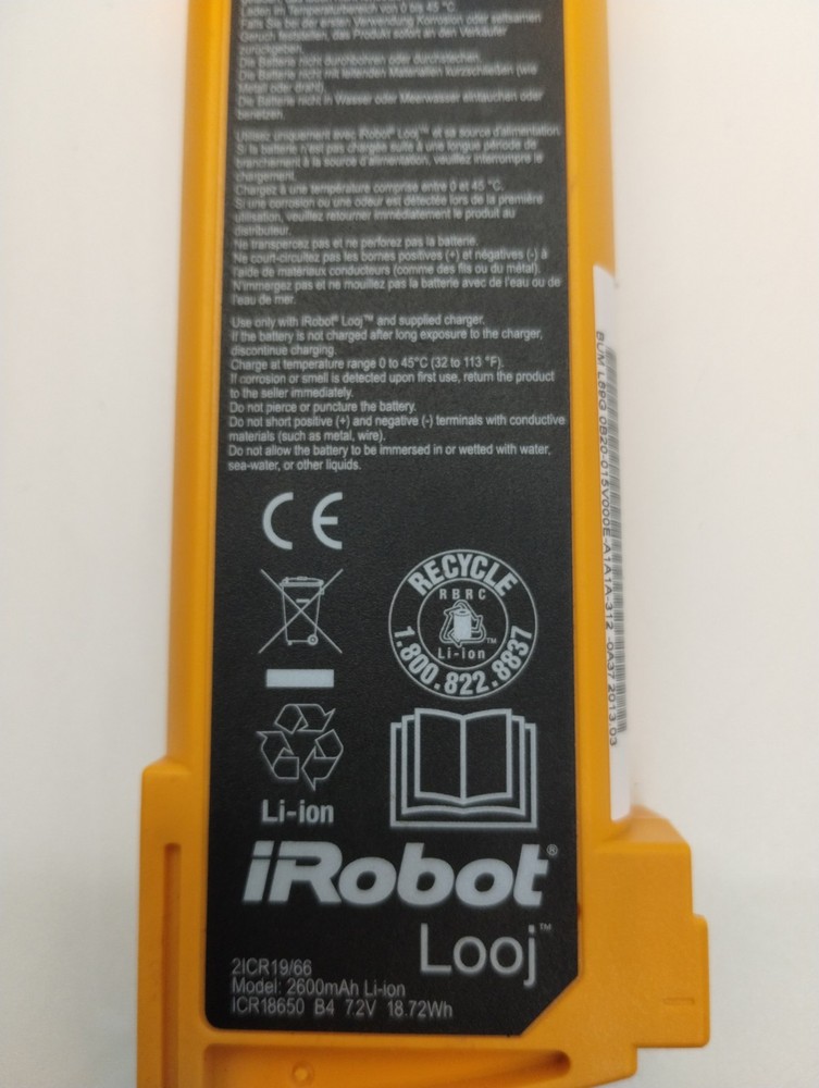 iRobot Looj Orange Replacement Battery & Grip Control Part for Gutter Cleaner