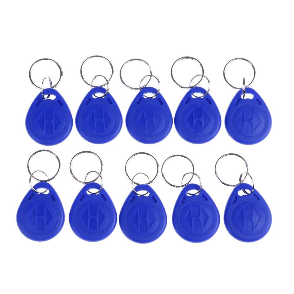 10Pack TK4100 Keychains 125KHZ RFID Proximity ID Card Token Tags Key Waterproof