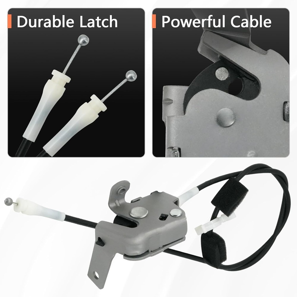 Upper Door Latch with Cable Compatible with 1992-2009 E150 E250 E350| Rear Upper