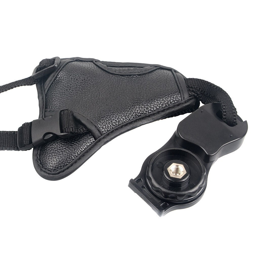 Camera Strap PU Leather Anti-Slip Wristband Triangular Adjustable Handle Strap