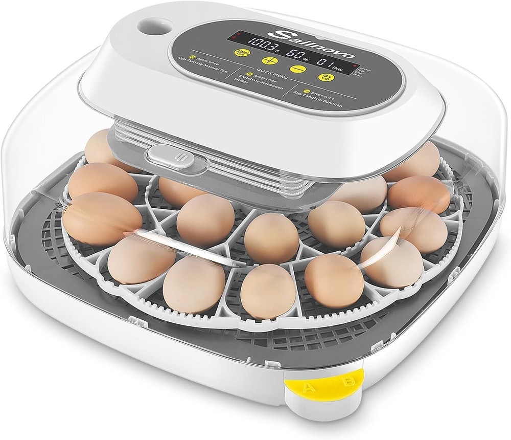 24 Egg Incubators for Hatching Eggs, Digital Poultry Hatcher Automatic Turning--