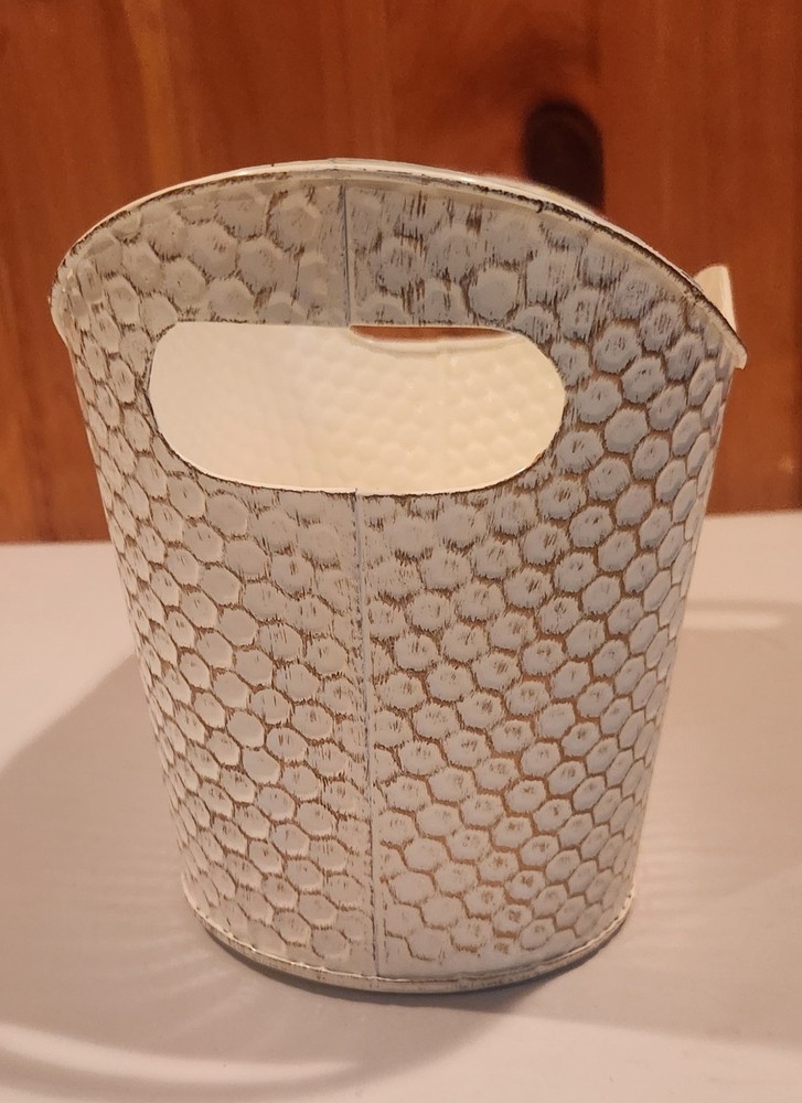 Basket Handle White Distressed Decor display holiday Housewarming moving gift