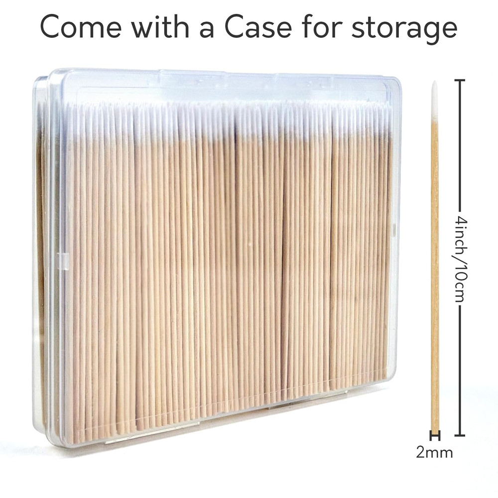 Pointed Cotton Swabs Compatible with Q Tips Double Precision Tips Cotton 400Pcs