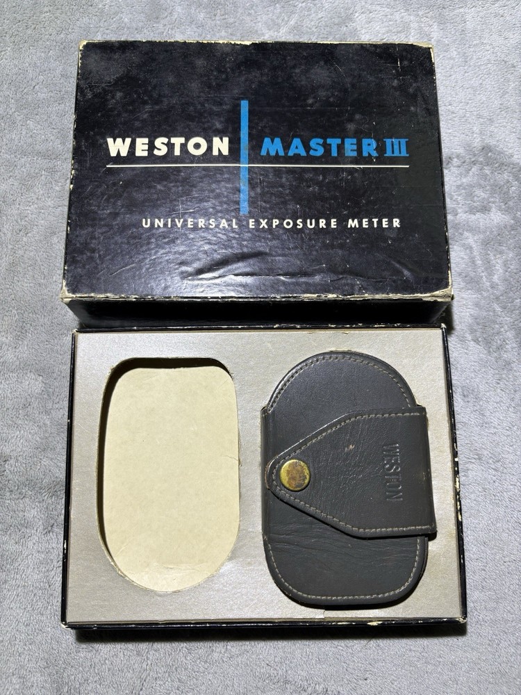 Weston Master III Universal Exposure Meter Model 737 With Leather Case