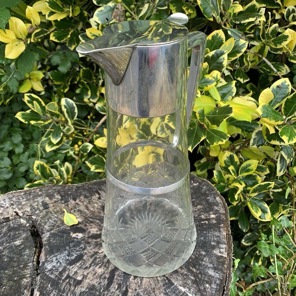 Art deco WMF crystal claret Jug