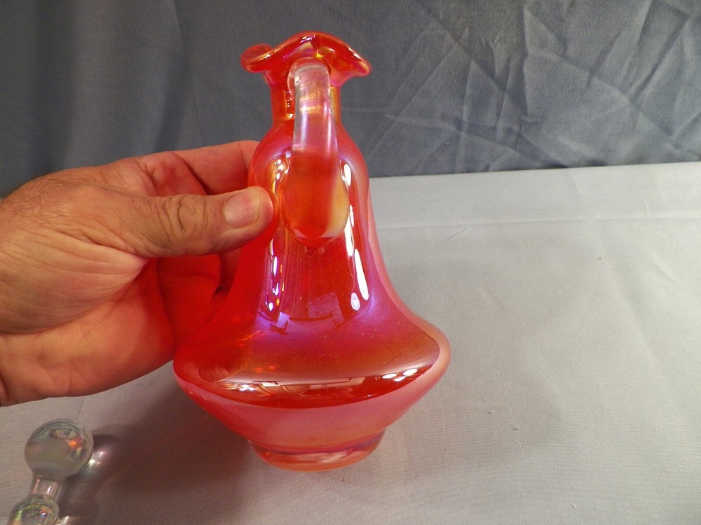 2003 Gibson Bright Orange Glass Cruet