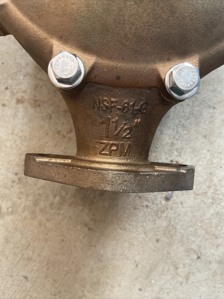 Zenner Model PPD 1-1/2 in water meter