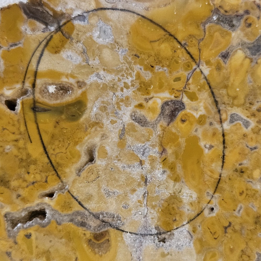 Yellow Jasper Lapidary Slab 49 grams