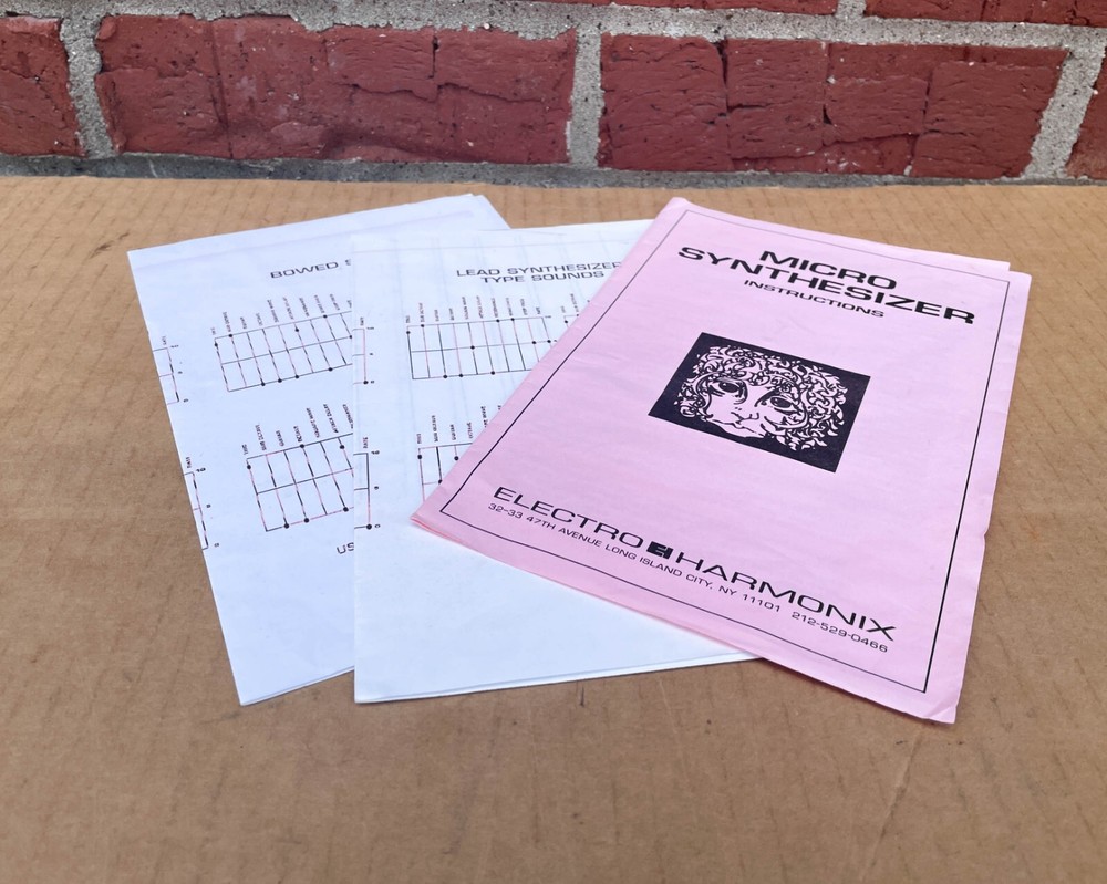 EH Electro Harmonix Micro Synthesizer Analog Guitar Microsynth Vintage Rare