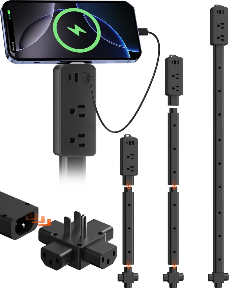 Bedside Outlet Extender - Expandable 8 -36 with 4 USB Ports