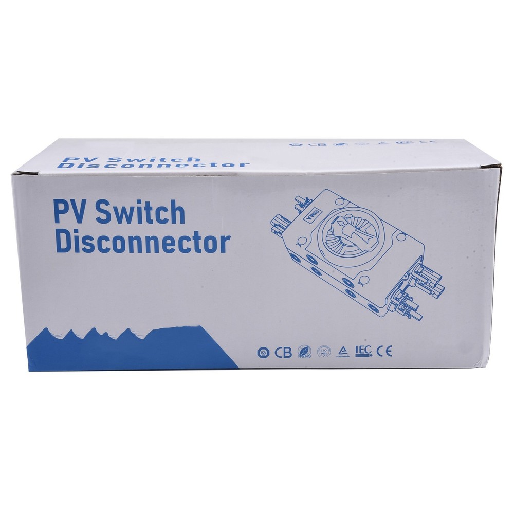 Solar PV DC Disconnect Switch Main Switch 32A /1000VDC 4P IP66 For 2 Strings
