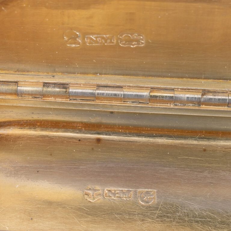 Nathaniel Mills Silver Snuff Box Birmingham 1828