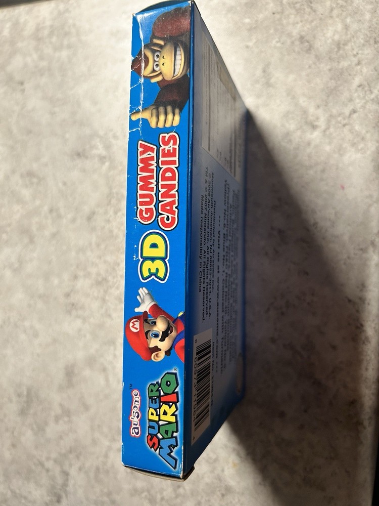 Super Mario 3-D Gummies Candy Rare 2007