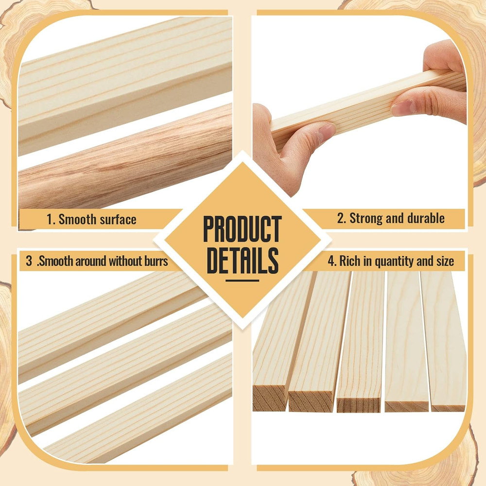 11 Pcs Pottery Teaching Rolling Mud Stick Guide and Wood Rolling Pin Set Include