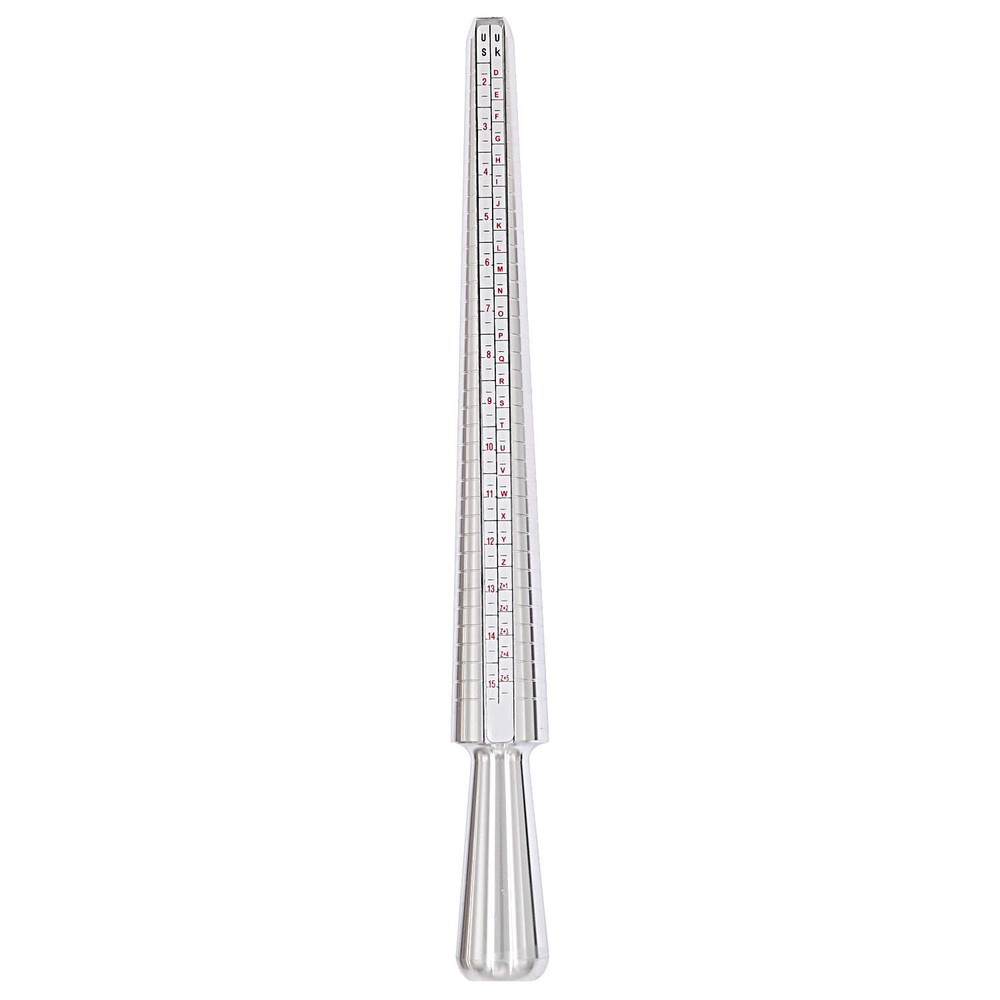 HEYMOUS Ring Sizer Mandrel Measuring Tool Steel Sizing Gauge Sizers Set...