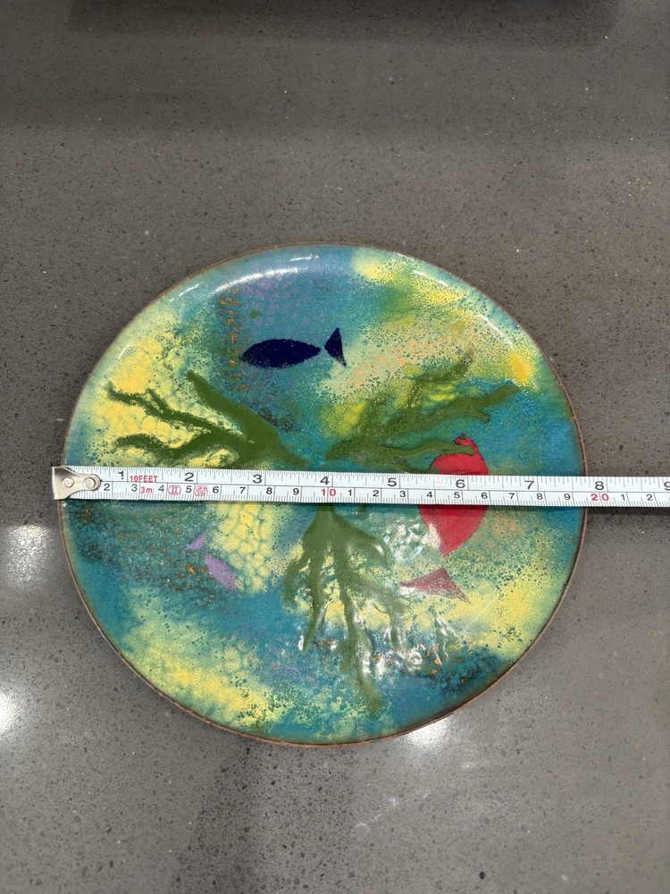 Enamel On Copper Plate Fish
