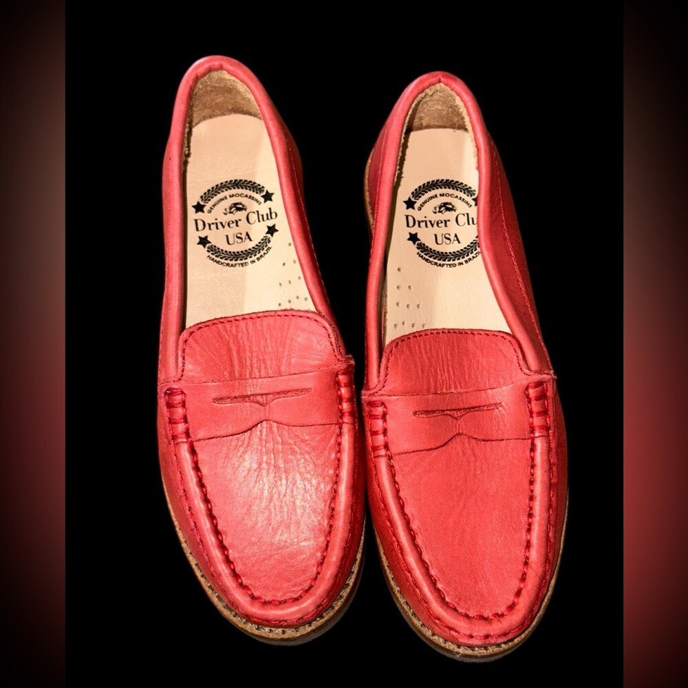 Driver's Club Red Loafers Size 11