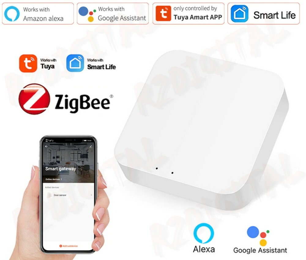 HUB ZIGBEE 3.0 GATEWAY WIRELESS SMART CENTRO CONTROLLO LIFE ALEXA GOOGLE