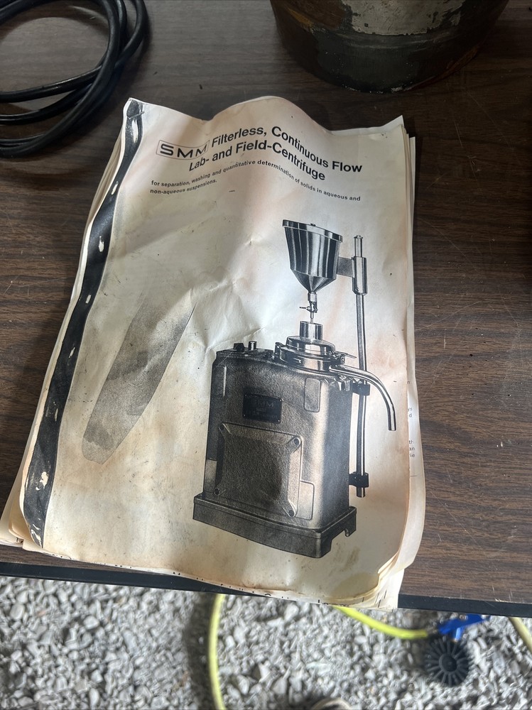 Smm Spindelag Smm Filterless Continuous Flow Field Centrifuge