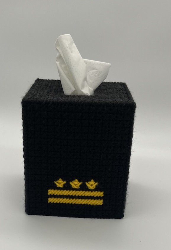 Washington Commanders Tissue Box Kleenex Plastic Canvas Cover Handmade