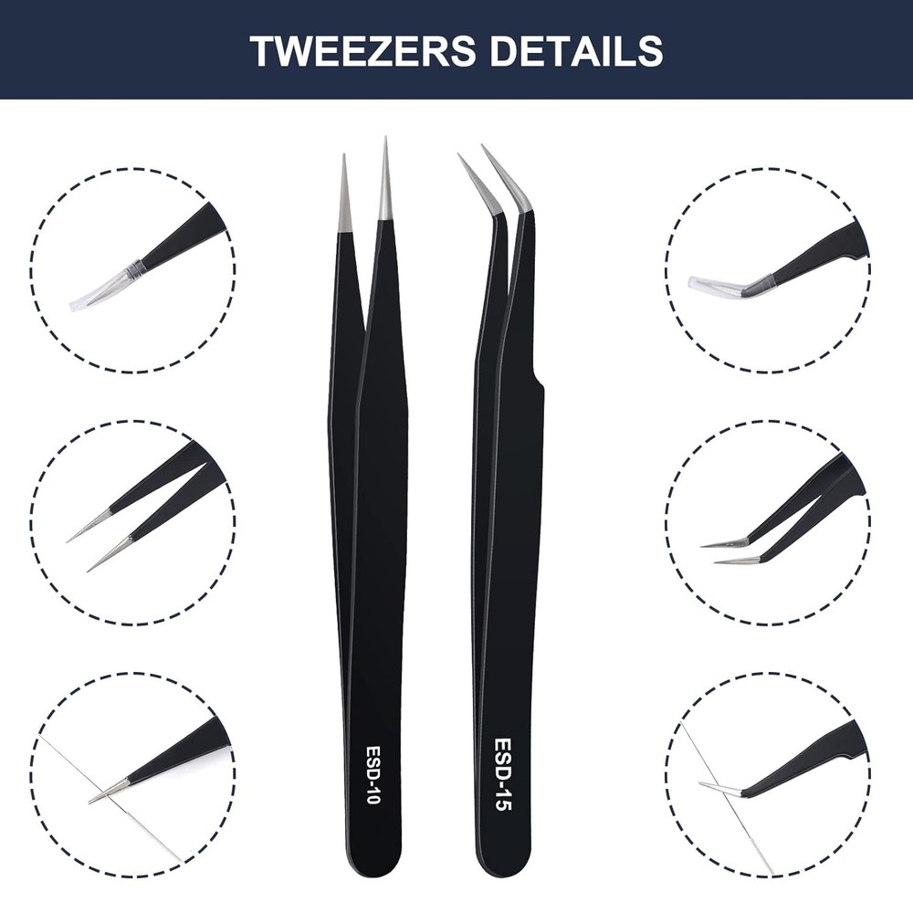 3D Printer Nozzle Cleaning Kit 26pcs Tool Set Needles Brushes Case