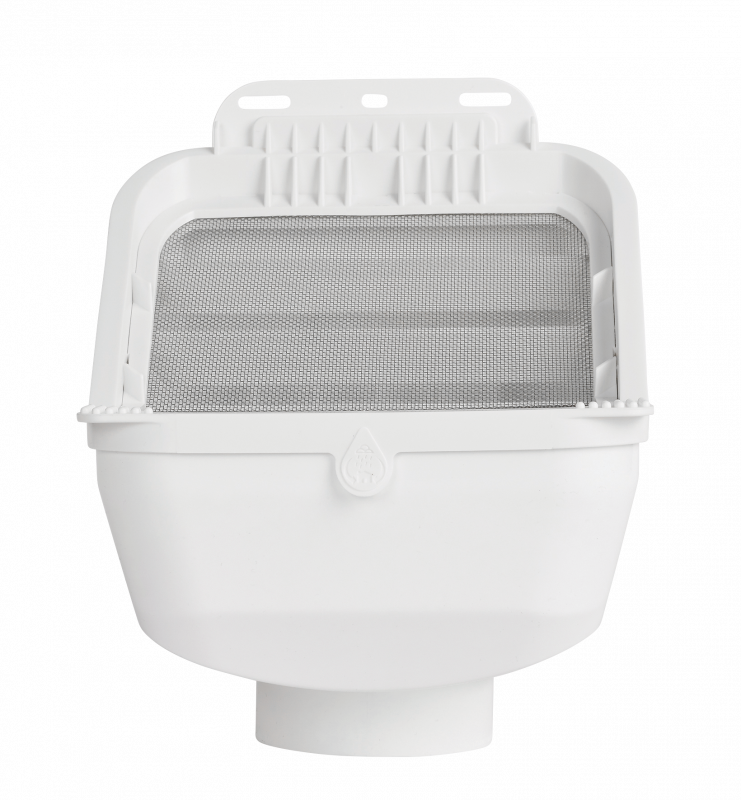 Rain Harvesting ADVANCED RAIN HEAD LEAF EATER Single Screen Pivot Outlet